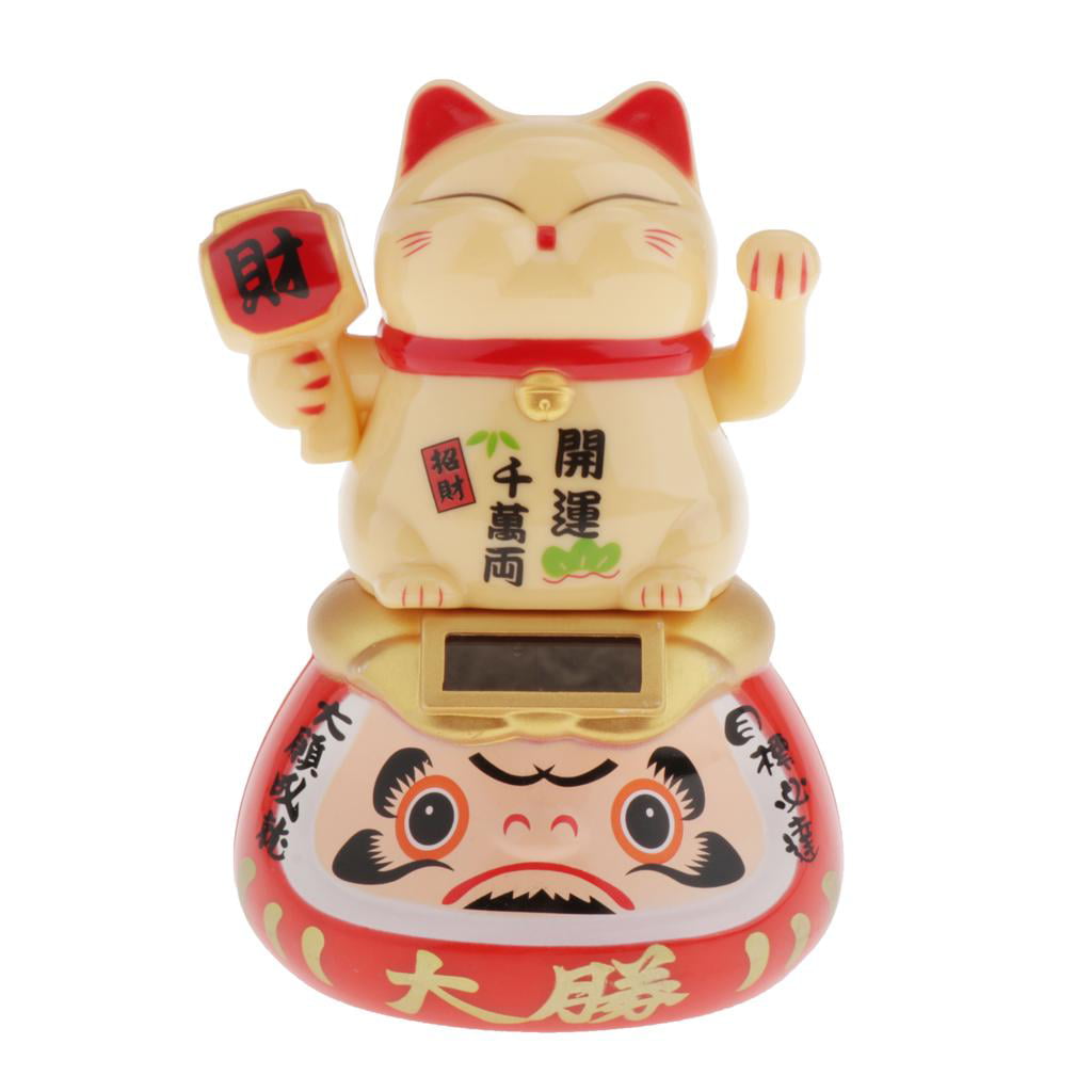 Waving Paws Lucky Fortune Cats Health Wealth Family Toy Office Garden Decor 