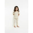 thumbnail image 2 of Sleep On It Toddler Girls 2-Piece Super Soft Jersey Snug-Fit Pajama Set - Buttercup Blossom, Size 2T, 2 of 3