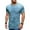 Blue, variant on Men's Sports Shirts Men's Short-sleeved Round Neck Hanging Dyeing Lapel Slim T-shirt Bottom Shirt Fashion Sports Casual Shirt Tops Daily Top Blouse