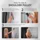 thumbnail image 3 of Shoulder Pulley for Physiotherapy | Over Door Exercise Pulley for Injury Rehab, Recovery, Stretching | Rotator Cuff Exerciser for Arm Rehabilitation, 3 of 4