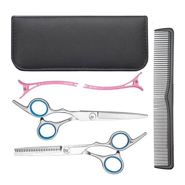 Roofei Professional Hair Cutting Scissors Shears Set Hairdressing Scissors for Barber Salon Thinning Scissors Stainless Steel Scissors with Comb