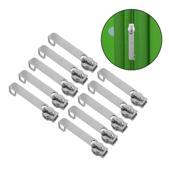 MLINS 10pcs Nylon Zipper Pull Double Layer Anti-Theft Zipper Luggage Lock Hole Repair Supplies Smooth Puller Zipper Slider Replacement