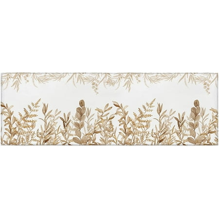 

Lushsy Gym Kitchen Floor Mat 1 Piece Spring Plants Brown Leaves Watercolor Kitchen Rugs Comfort Doormat Non Slip Cushioned Mat and Runner Rugs Set for Kitchen Bathroom Laundry Room 19.7 x47.2