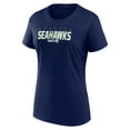 thumbnail image 2 of Women's Logo Athletic College Navy Seattle Seahawks Lean T-Shirt, 2 of 3