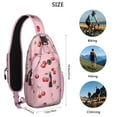 thumbnail image 5 of Crossbody Sling Backpack for Women Men Cute Cherry Pattern Shoulder Sling Crossbody Casual Chest Bag for Travel Sports Running Hiking, 5 of 6