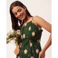 thumbnail image 4 of Moomaya Womens Printed Strap Shoulders Dress, Round Neck A-Line Dress, 4 of 8