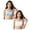 Blue 1PCS & White 1PCS, variant on XEGLSBU 5 Pack Girls Training Bra Seamless Vest Top for Tweens Breathable Half Camisole Lace Trim Underwear Size7-12 Years