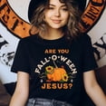 thumbnail image 3 of Are You Fall-O-Ween Jesus T-Shirt, Christian Fall Pumpkin Tee, CarolinaBlue, Size 3XL, 3 of 6