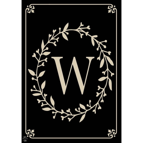Briarwood Lane Everyday Garden Flag 12x18 For Outdoor Briarwood Lane Classic Monogram Letter W Garden Flag Flags For Outside