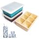 thumbnail image 2 of Bandejas para cubitos de hielo Excnorm, silicona, paquete de 3 con tapa extraíble, 2 of 8