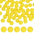 thumbnail image 1 of 50-Pack Cuentas de Silicona 12mm Amarillo Brillante Cuentas Redondas de Goma Sueltas para Manualidades/ Pulsera/ Collar, 1 of 7