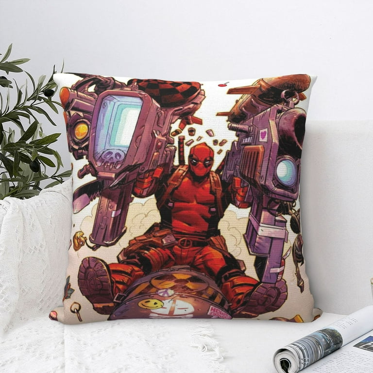 Deadpool Pillow Case Anime Covers Living Room Sofa Home Decor Farmhouse Decorations Throw Pillowcase 12 x12 Walmart