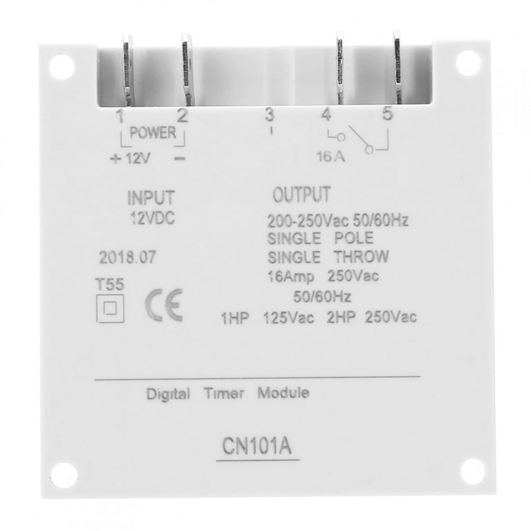 Domqga CN101A DC 12V Mini LCD Digital Microcomputer Control Power Timer  Switch, Digital Time switch, Time switch Relay 