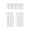 @009-White, variant on YiJuHui Solid Color Kitchen Curtains 3 Piece Set, Semi Sheer Light Filtering Small Window Curtains for Coffee Area, Blackout Heat Insulating Short Valance for Basement Living Room Bedroom Decor