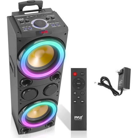 Pyle Portable Bluetooth PA Speaker System-1200W Indoor/Outdoor Bluetooth Speaker W/ Microphone