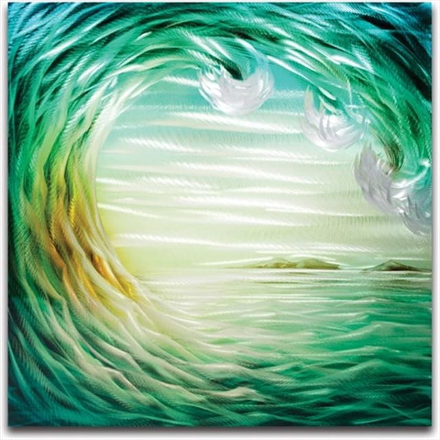 Metal Artscape MA10060 20 X 20 in. Rip Curl Small Single-Paneled Handmade Metal Wall Art