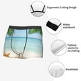 thumbnail image 3 of Yiaed Starfish in Beach Print Men's Soft Cotton Boxer Shorts Breathable Boxers Underwear Moisture-Wicking Underwear Stretch Boxer Briefs for Man-Large, 3 of 5