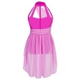 thumbnail image 3 of Aislor Kids Girls Lyrical Chiffon Dance Dress Sleeveless Jazz Latin Ballet Dance Costumes Rose 6, 3 of 7