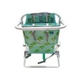 thumbnail image 5 of Bliss Hammocks Aluminum Beach Chair with Detachable Cooler Bag, 5 Reclining Positions, 275 lb. Capacity (Palm Tree), 5 of 14