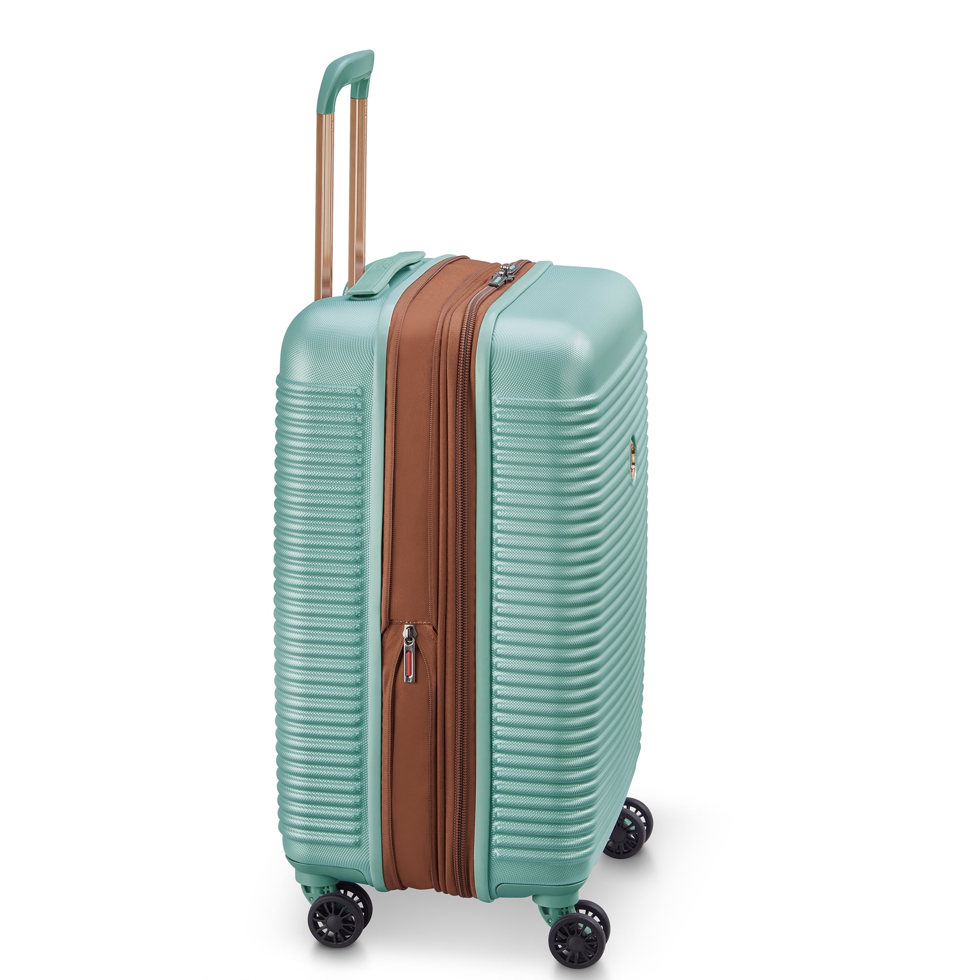 DELSEY PARIS Freestyle 24" Medium Checked Expandable Spinner Luggage, Almond