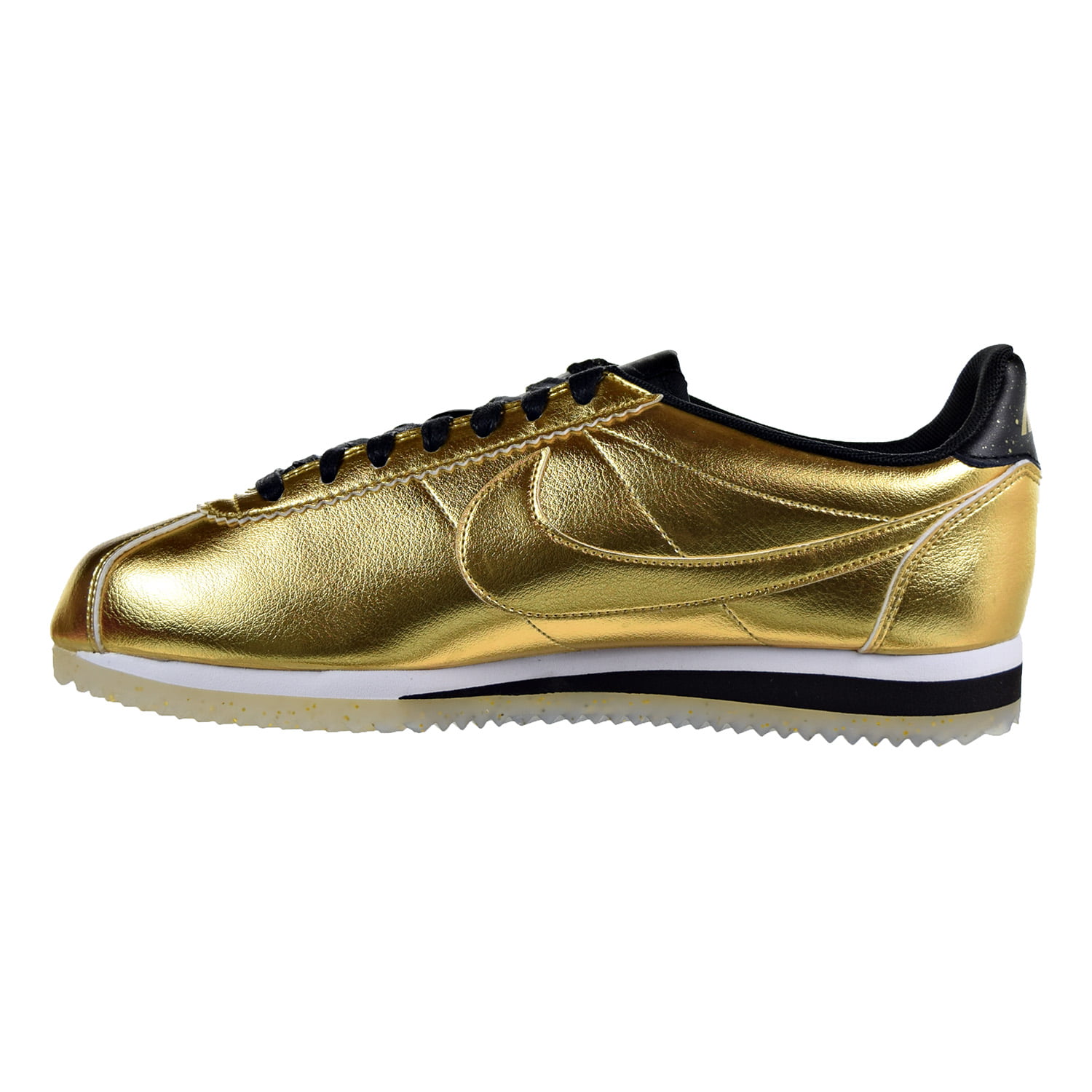Nike Cortez Leather Black/Metallic Gold Under Retail — Sneaker Shouts