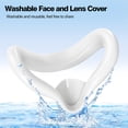 thumbnail image 3 of husxh Silicone VR Face Cover Sweatproof Protective Eye Pad with Anti-Leakage Nose Pad Face Cushion Pad Replacement for Meta Quest 3S VR Accessories, 3 of 9