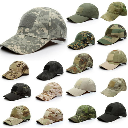 Military Tactical Operator Patch Caps Special Forces Camo Cotton Low Crown Structured Hats with Velcro Patch