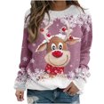 thumbnail image 2 of Puntoco Mujer Navidad Cuello Redondo Manga Larga Top Manga Larga Cuello Redondo Top/Camisa Puntoco Puntoco-913, 2 of 6