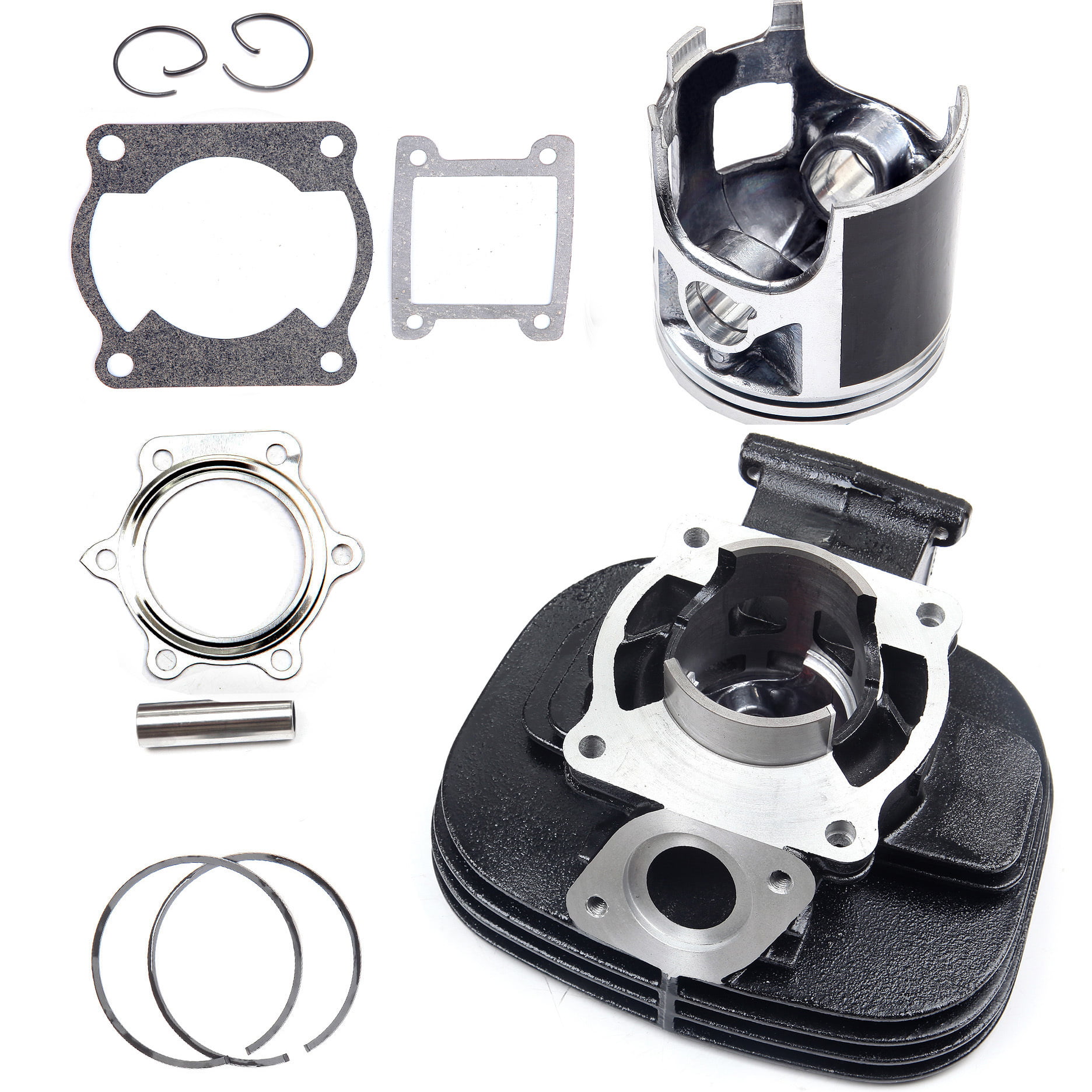 ECCPP New Cylinder Piston Ring Gasket for 1988-2006 for Yamaha Blaster 200  YFS200 YFS 200 Compatible fit for Cylinder Piston Gasket Top End Kit 