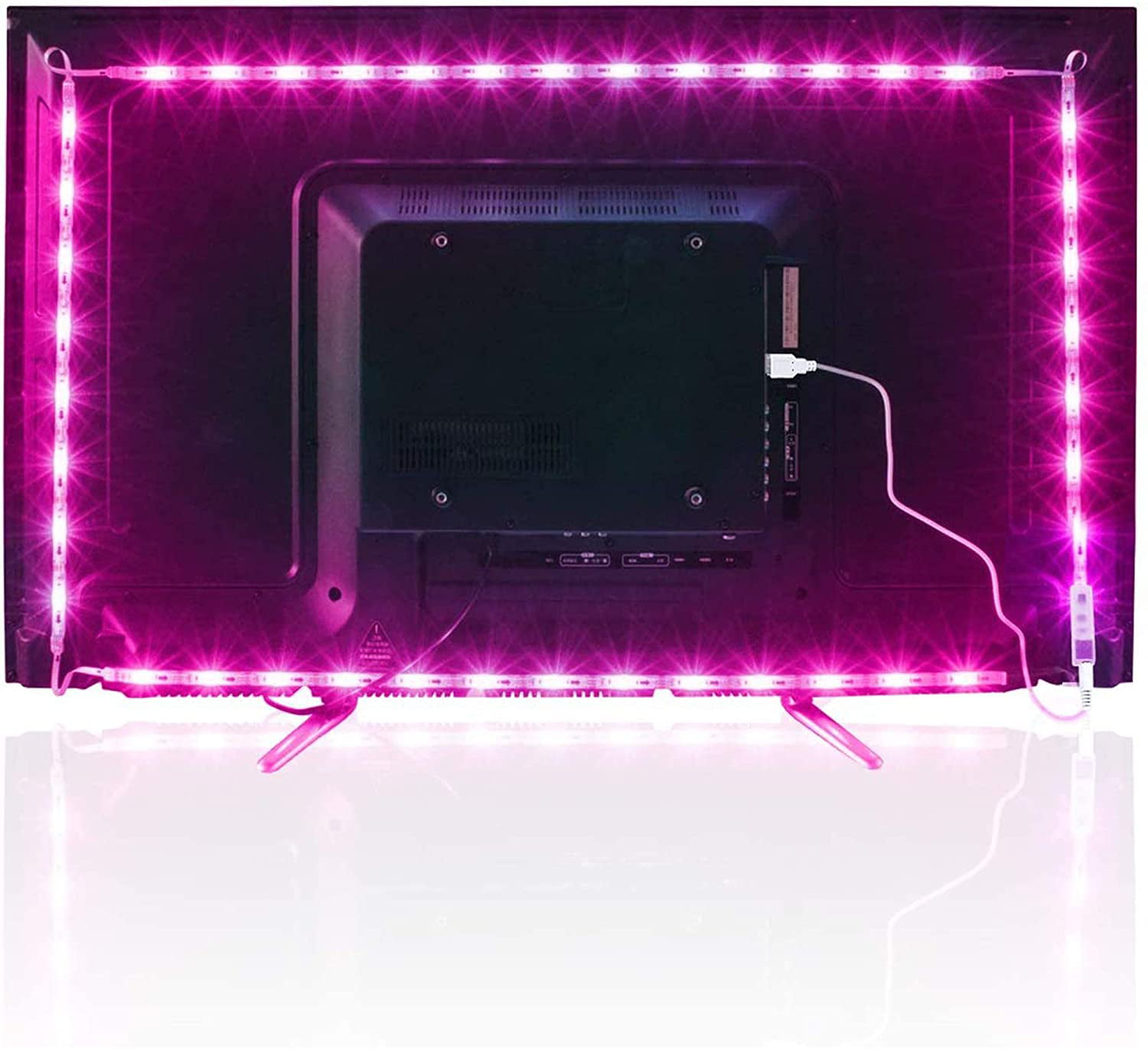 4.36M Led Tv Backlight Usb Bias Lighting With 16 Colors And 4 Dynamic Mode For 6 