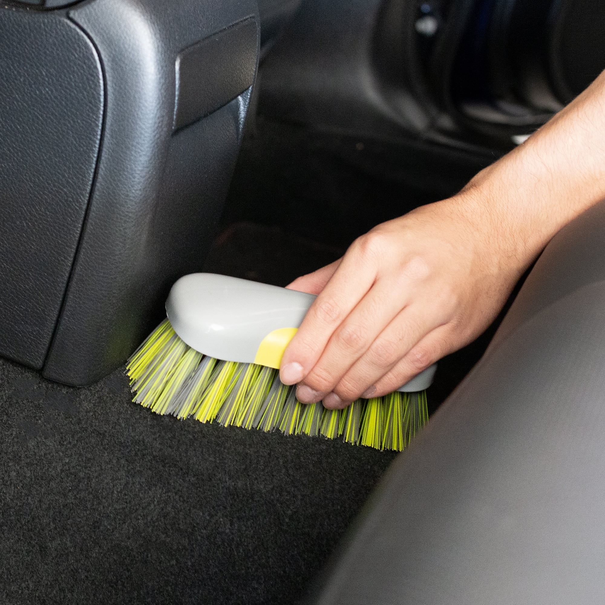 Auto Drive Stiff Bristle Scrub Brush for Carpet and Upholstery Cleaning