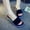 Black, variant on Womens Platform Slippers Wedge Heel Thick Sole Rainbow Bottom Slip On Sandals for Women Stretch Fabric Upper Round Toe Bath Beach Shoes US :8.5