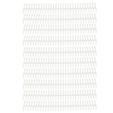 

Paper Binding Tool 10 Pcs Loose Leaf Binding Spine Wear Resistant PP Reusable For Store For Student Transparent