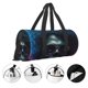 thumbnail image 3 of Fotbe Punk Style Blue Haired Skull Bolsa Deportiva de Lona Plegable con Estampado, Bolsa de Gimnasio con Bolsillo Seco/Húmedo, Bolsa de Viaje Ultraligera de Gran Capacidad, 3 of 6