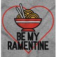 thumbnail image 2 of Be My Valentine Ramen Noodles Funny Unisex Plus Fleece Graphic Hoodie Brisco Brands 2X, 2 of 3