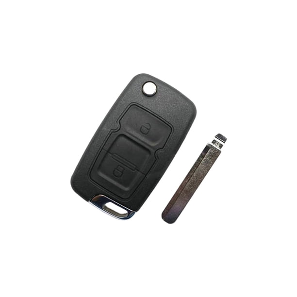 Kenally Carcasa de llave de coche ABS portátil desmontable reemplazo protector plegable a prueba de arañazos automotriz Fob funda protectora Dispositivos antirrobo 2 tecla derecha Kenally VI018356-02