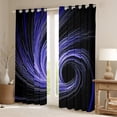 thumbnail image 2 of Castle Fairy Blue Stripes Curtains Pack Of 2 (42X84 Each) for Teens Men Women,Abstract Geometric Curtains Blackout,Minimalist Lines Bedroom Curtains,Luxury Bedroom Decor, 2 of 6