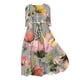 thumbnail image 3 of WILLBEST Vestidos de Algodon para Mujer, Estilo Coreano, con Cordones, Cintura Definida, Camisa, Vestido Midi de Verano, Media Manga, Vestido de Línea A A La Moda 393 Grande​​, 3 of 3