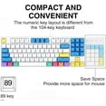 thumbnail image 5 of Bekayaa Wired Gaming Keyboard with PBT Keycaps, Knob Control, Compatible with Windows/Mac/PS5/PS4/Xbox,, 5 of 8