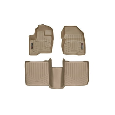 WeatherTech Custom Fit FloorLiners compatible with 2011-2019 Ford Flex - 1st & 2nd Row, Tan