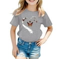 thumbnail image 3 of Kiijoy Big Girls Graphic T-Shirt Short Sleeve Crew Neck T Shirt for Kids, Sizes 10-11, 3 of 3