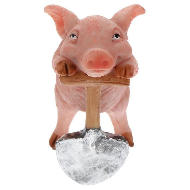 1 figura de cerdo de resina.