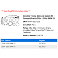 thumbnail image 2 of Variable Timing Solenoid Gasket Kit - Compatible with 2004 - 2006 BMW X3 2005, 2 of 2