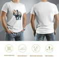 thumbnail image 5 of Hanmun Rhino Tees for Men Floral Print animal costume T Shirts Casual Loose Fit Cotton Tops, 5 of 9