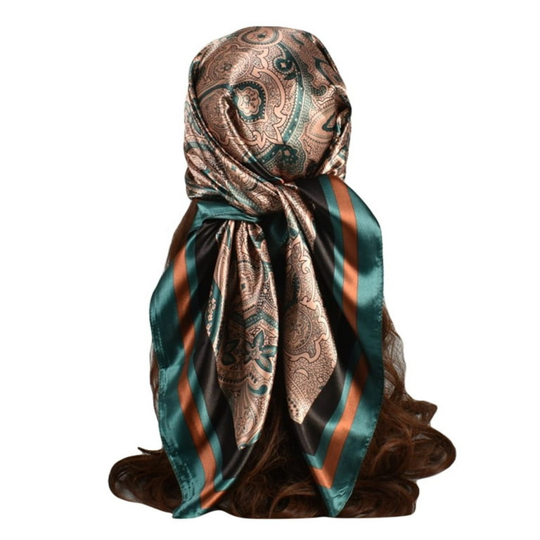 TRUBKH Hair Bandana Silk Hair Scarf Silk Scarf Head Scarf for