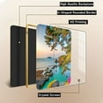 thumbnail image 4 of 12x8 In Framed Coast Wall Art Decor with Black Frame and Decorative Beach Pictures Print For Tea Room, Modern Home Decor, Crystal Porcelain Painting Wall Decor, 4 of 8