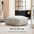thumbnail image 6 of Anji Mountain Beige Cotton Polyester Square Poufs, 6 of 6