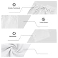 thumbnail image 6 of Men's 2 Piece Outfits Cotton Linen Long Sleeve Henley Hoodie Shirts Pants Set with Pockets for Casual Beach Yoga (L, White), 6 of 8