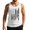 White, variant on Men's USA Flag Muscle Tank Top with Distressed Print and Sleeveless Design Featuring Rugged Vintage Style for 4th of July Celebrations Memorial Day Beige L
