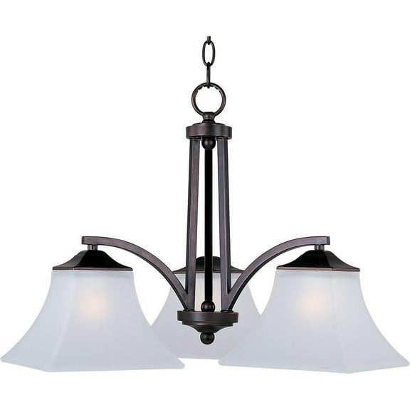 -Three Light Chandelier in Contemporary Style-22.5 inches Wide By 16 inches High-Oil Rubbed Bronze Finish Bailey Street Home 93-Bel-596519